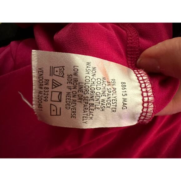 Tiana B Women's High-Low Sleeveless Dress Size L Pink Faux Wrap Made in USA - Picture 6 of 6